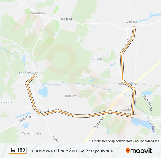 159 Bus Line Map