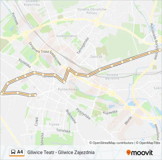 A4 Bus Line Map