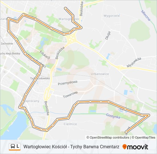 L bus Line Map