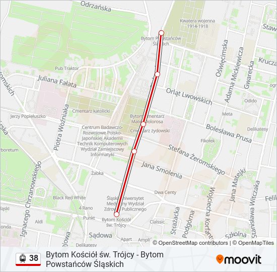 38 light rail Line Map