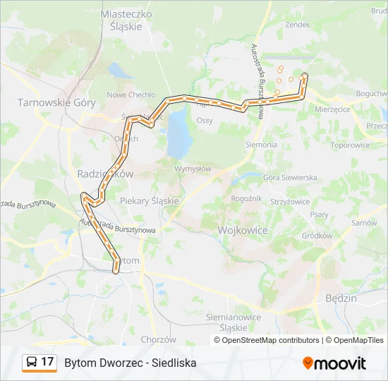 17 Bus Line Map