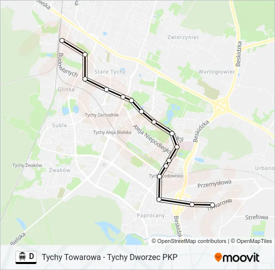 D Cable Car Line Map