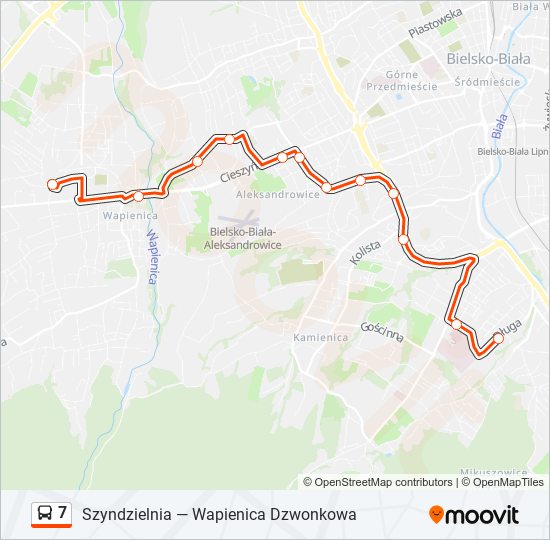 7 Bus Line Map