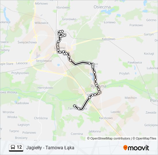 12 bus Line Map