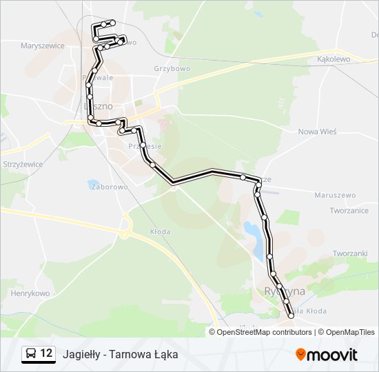 12 bus Line Map