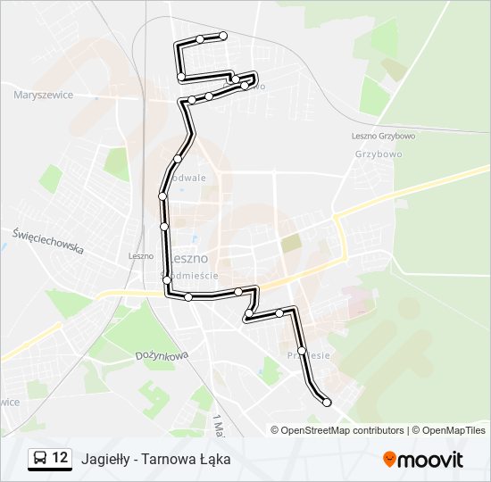 12 bus Line Map