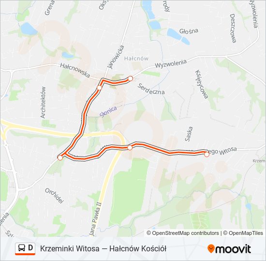 D bus Line Map