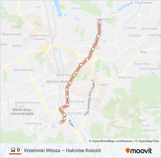 D bus Line Map