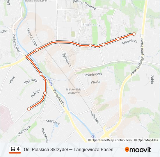 4 bus Line Map