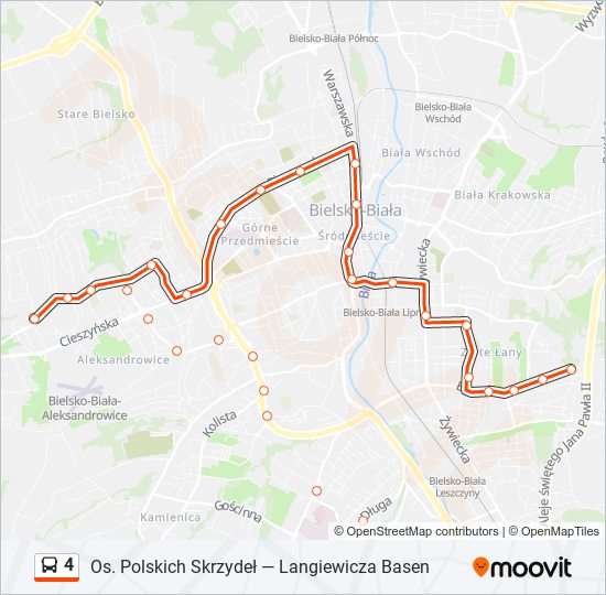 4 bus Line Map