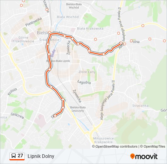 27 bus Line Map