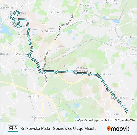 S bus Line Map