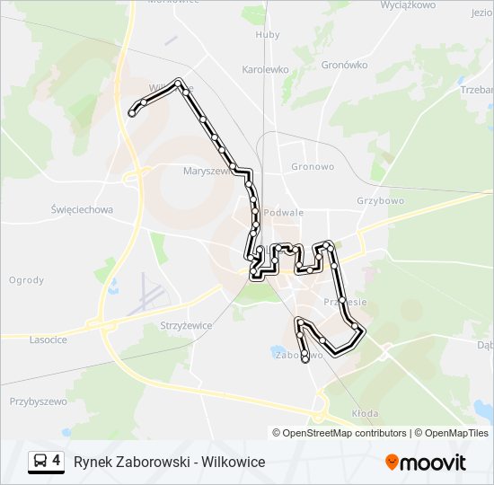 4 bus Line Map