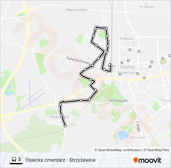 3 bus Line Map