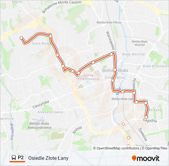 P2 bus Line Map