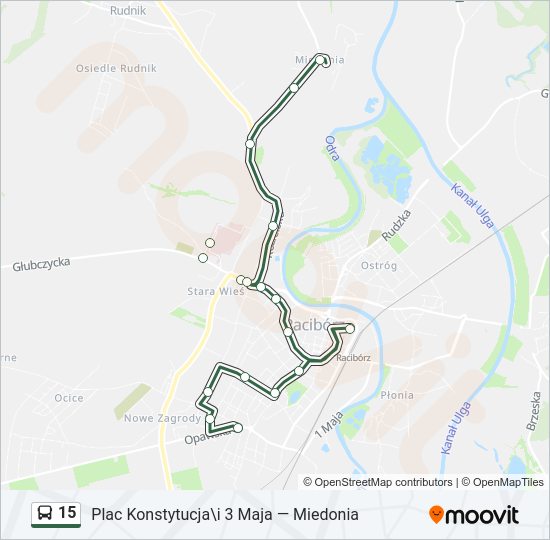 15 bus Line Map