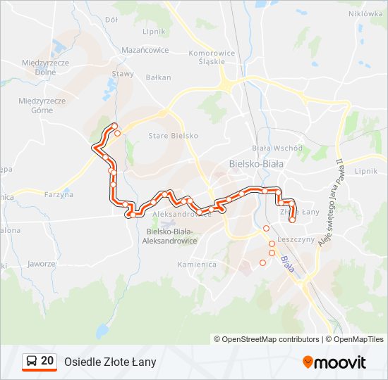 20 bus Line Map