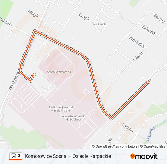 3 bus Line Map