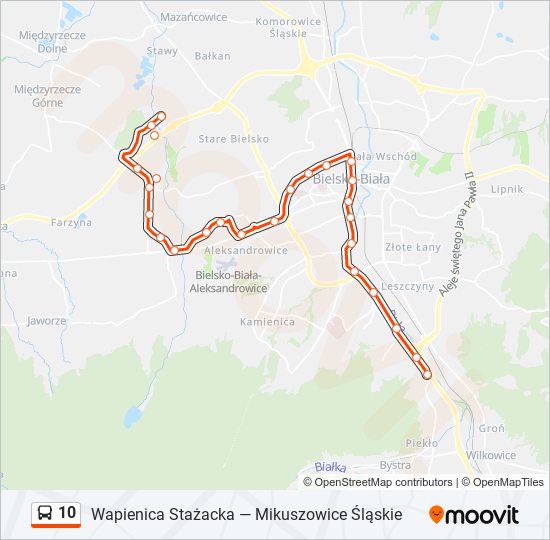 10 bus Line Map