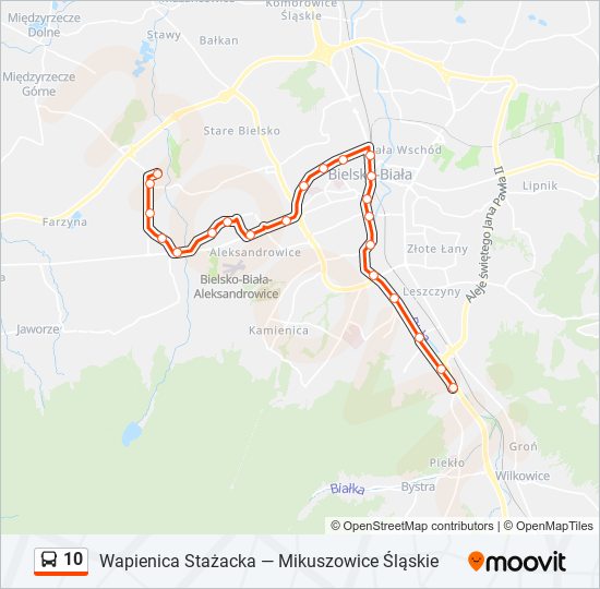 10 bus Line Map