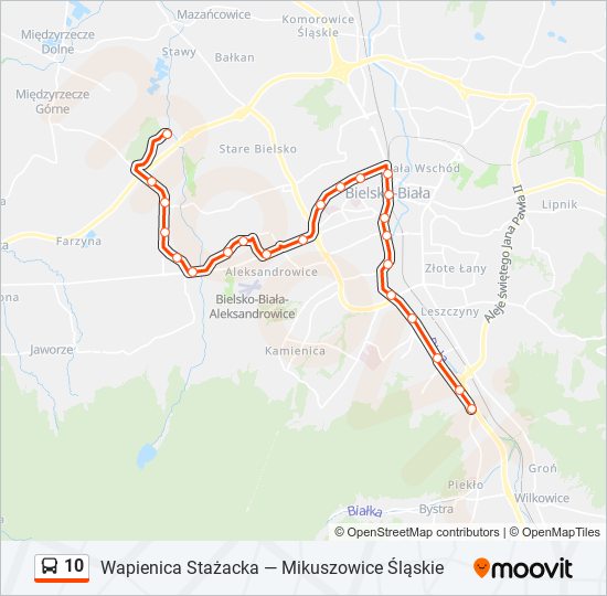 10 bus Line Map