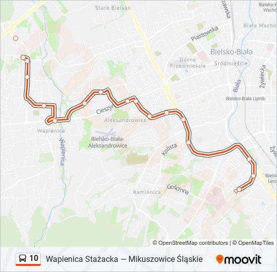 10 bus Line Map