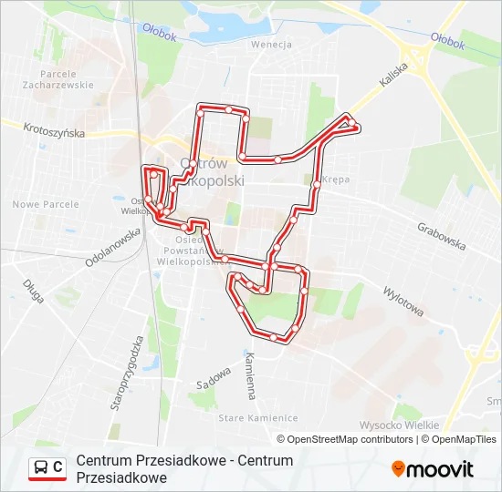 C Bus Line Map
