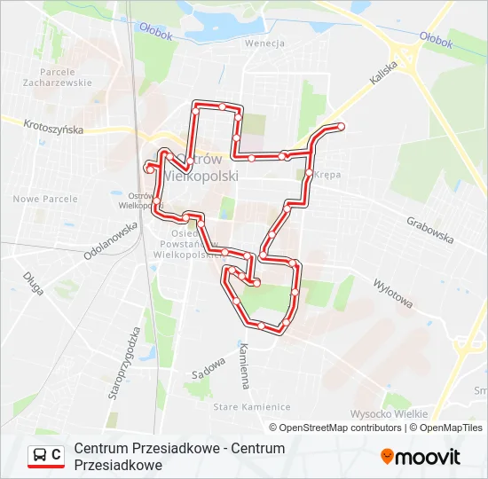 C Bus Line Map