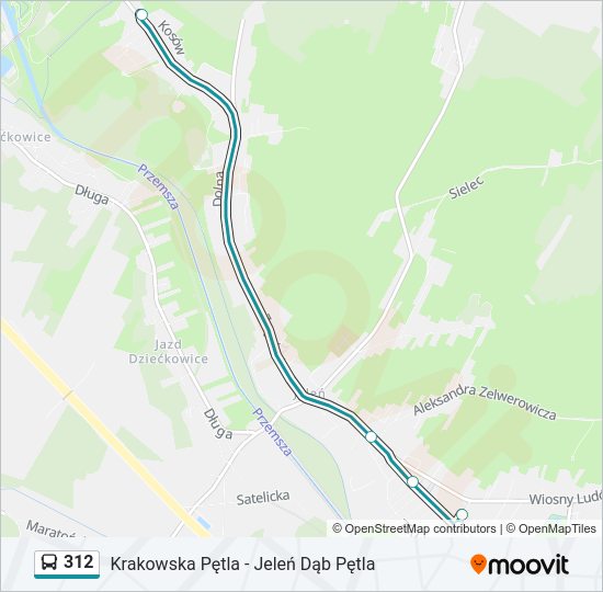 312 bus Line Map