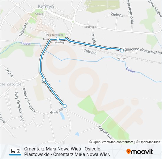 2 bus Line Map