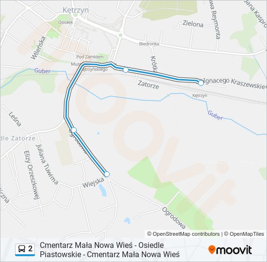 2 bus Line Map