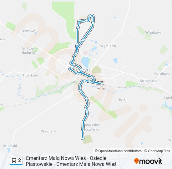 2 bus Line Map