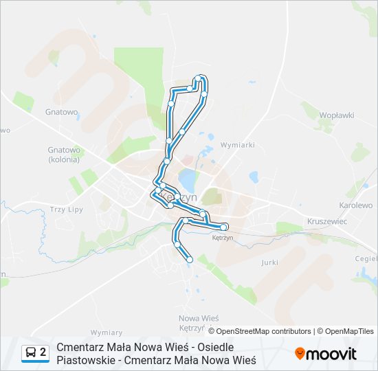 2 bus Line Map