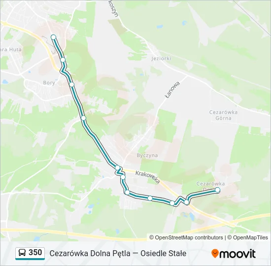  350: карта маршрута