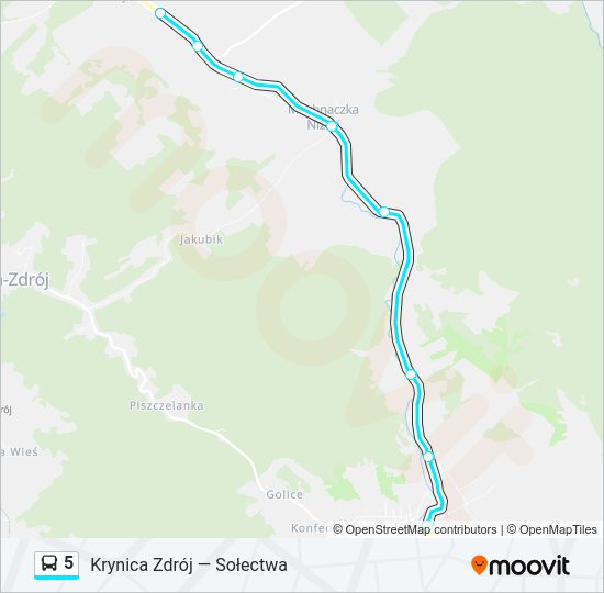 5 bus Line Map