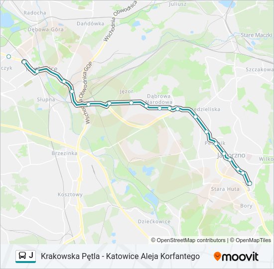 J bus Line Map