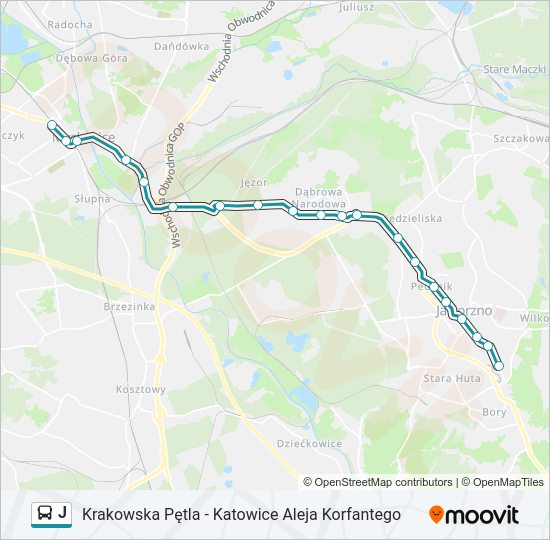 J bus Line Map