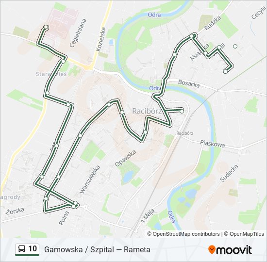 10 bus Line Map