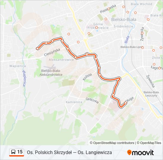 15 bus Line Map