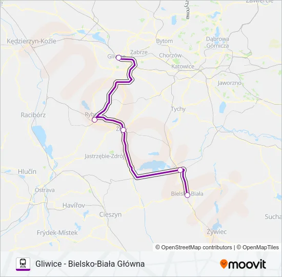 TLK 40170 Train Line Map
