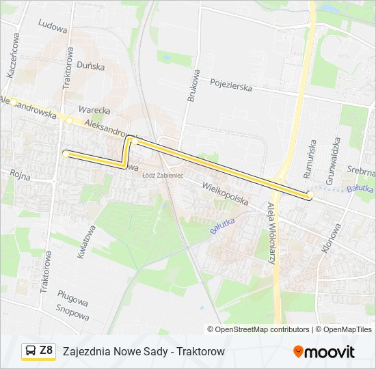 Z8 bus Line Map