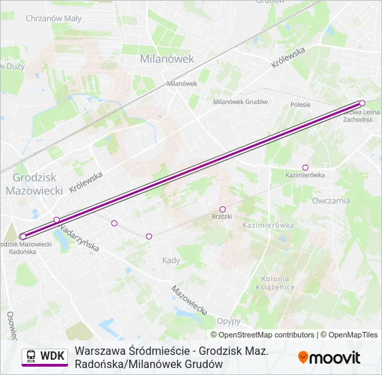 WDK Train Line Map