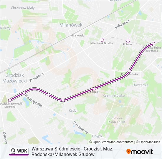 WDK train Line Map