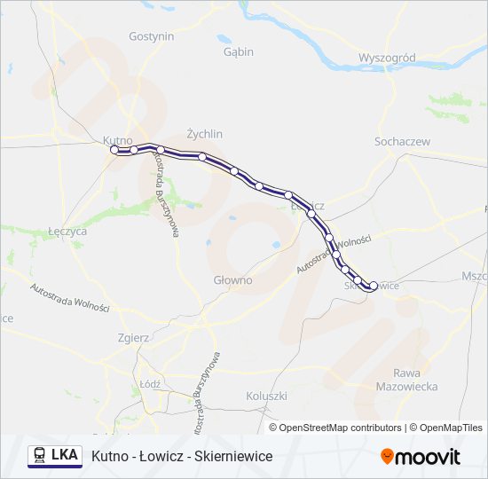 LKA train Line Map