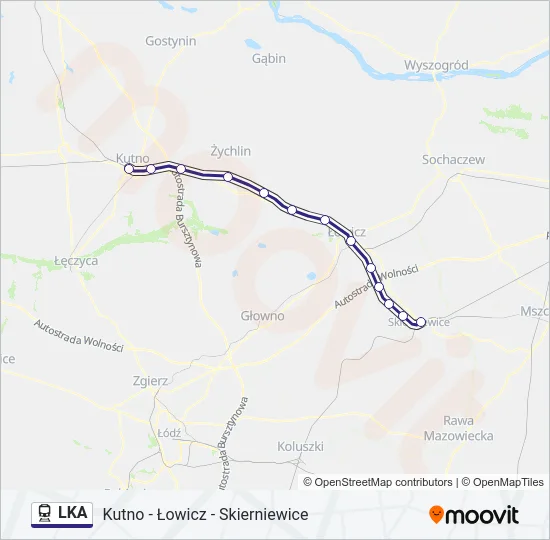 LKA Train Line Map