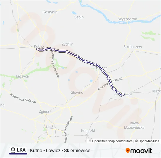 LKA Train Line Map