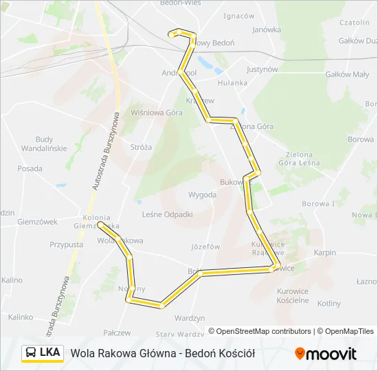 LKA Bus Line Map