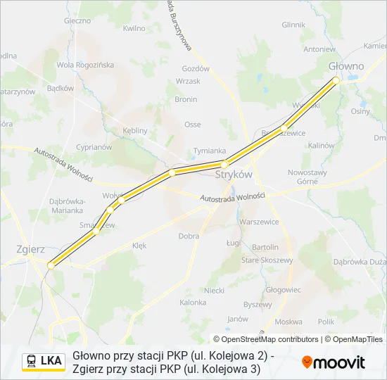 LKA Train Line Map