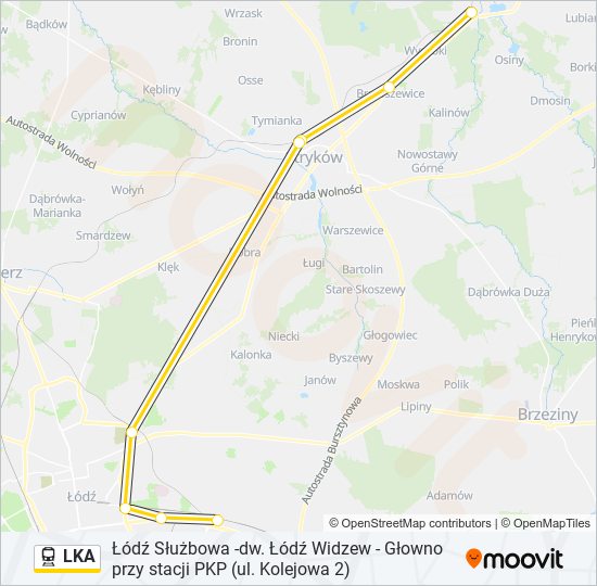 LKA Train Line Map