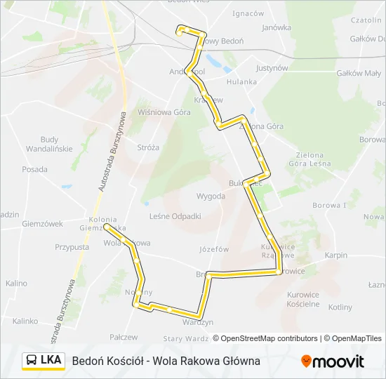 LKA Bus Line Map